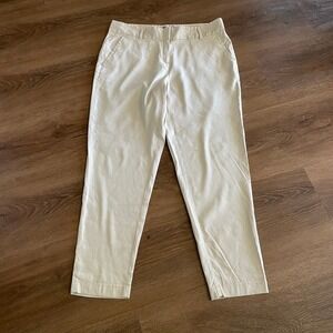 NEW Ann Taylor Womens Size 10 LINEN Blend Pants Career Trouser Minimalist Luxury